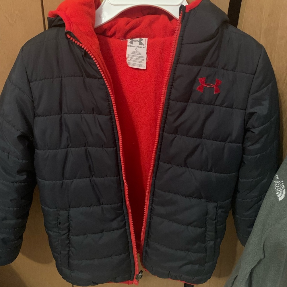 Kids Under Armour reversible coat